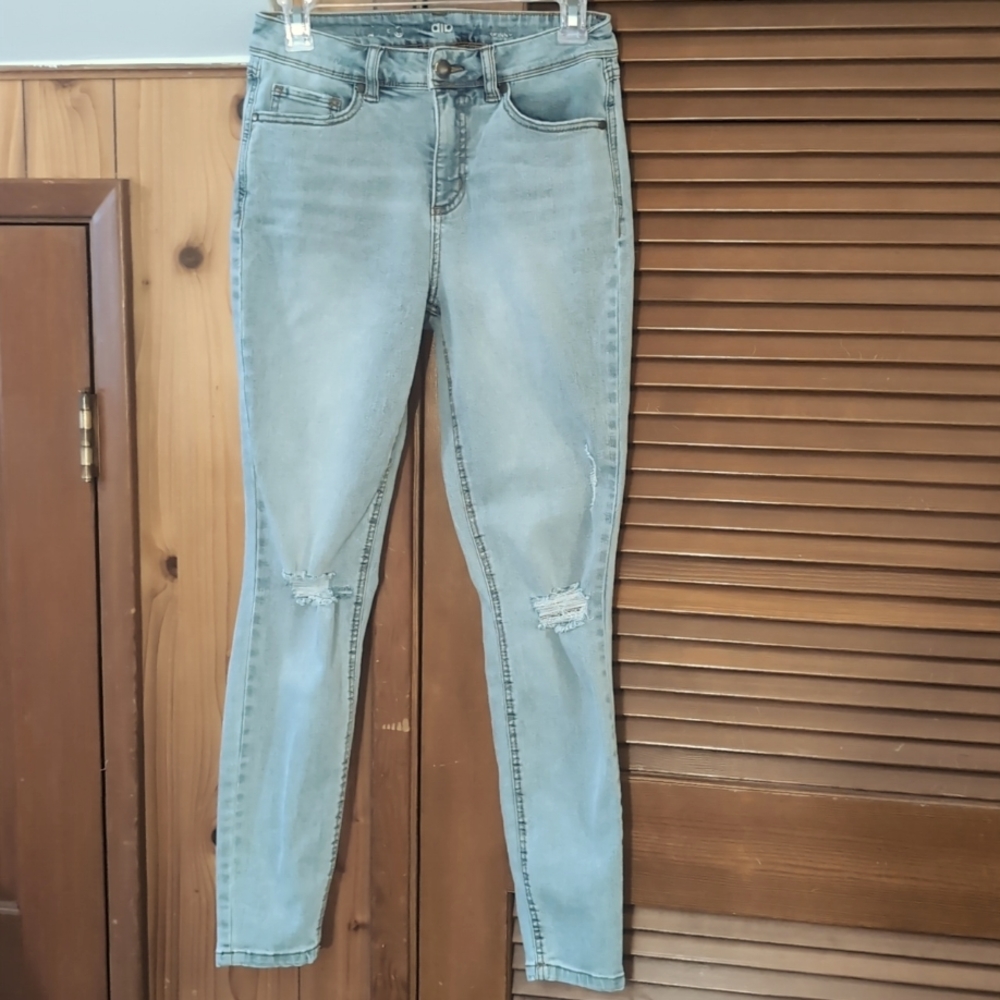 Distressed jeans